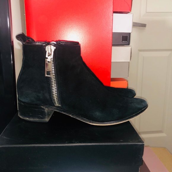 Dolce Vita ankle leather boots booties suede black - Picture 1 of 2